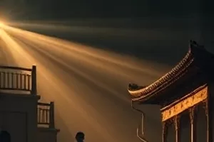 逆光而行封面：逆光下的城市天桥与行人剪影